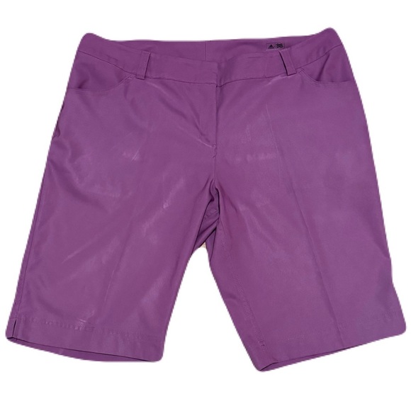Adidas Climalite Vivid Purple Bermuda/Golf/Running Shorts Size 14 - Picture 1 of 11